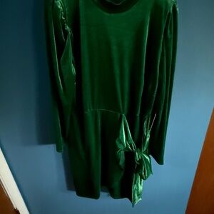 Eloquii Green Long Sleeve Dress
